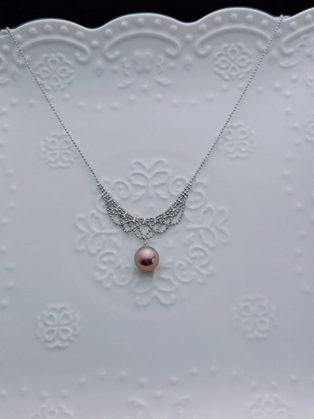 Handmade 11mm High Quality Edison Freshwater Pearl Necklace 16+2” 26X469